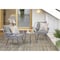 Manhattan Comfort Cannes Rope Wicker 3-Piece Patio Conversation Set with Cushions in Grey OD-CV012-GY - alternate 3